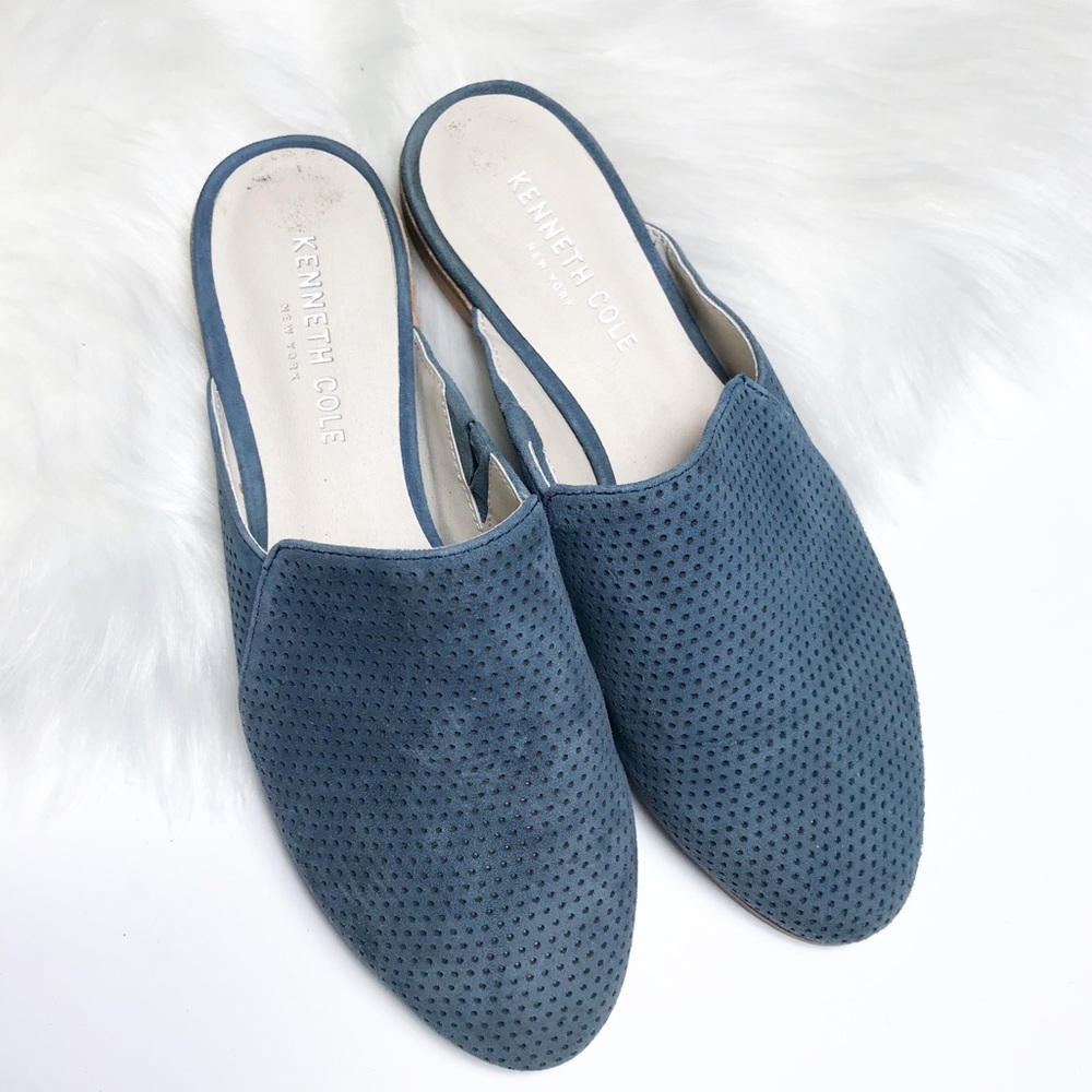 |•Kenneth Cole•| Perforated Slip On Mules